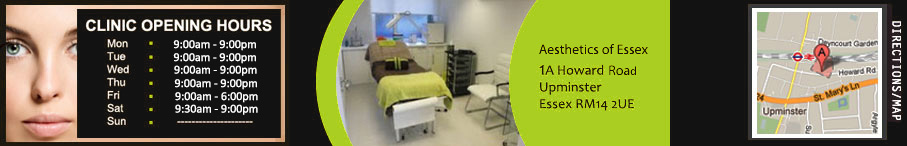 Image of the contact details of the clinic