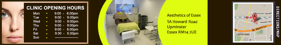 Image of the contact details of the clinic
